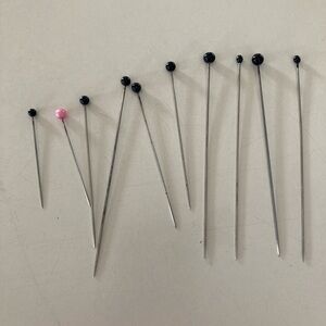 Lot of 10 Vintage Art Deco Hat Pin Lot Fashion Jewelry Assorted Sizes